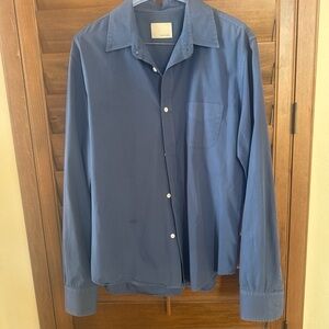 Band Of Outsiders Navy Button-Front Shirt Jacket